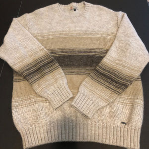 Men's Genoa Khaki Wool Sweater Size XL